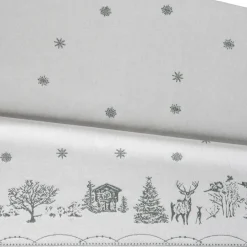 Outlet Wik & Walsøe Julemorgen tablecloth, White-green, 140x240 cm WhiteGreen