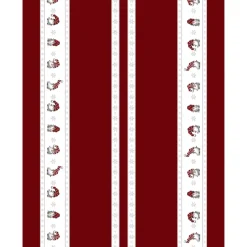Christmas Fabrics^Arvidssons Textil Julian and Co. Christmas fabric with edging, Red