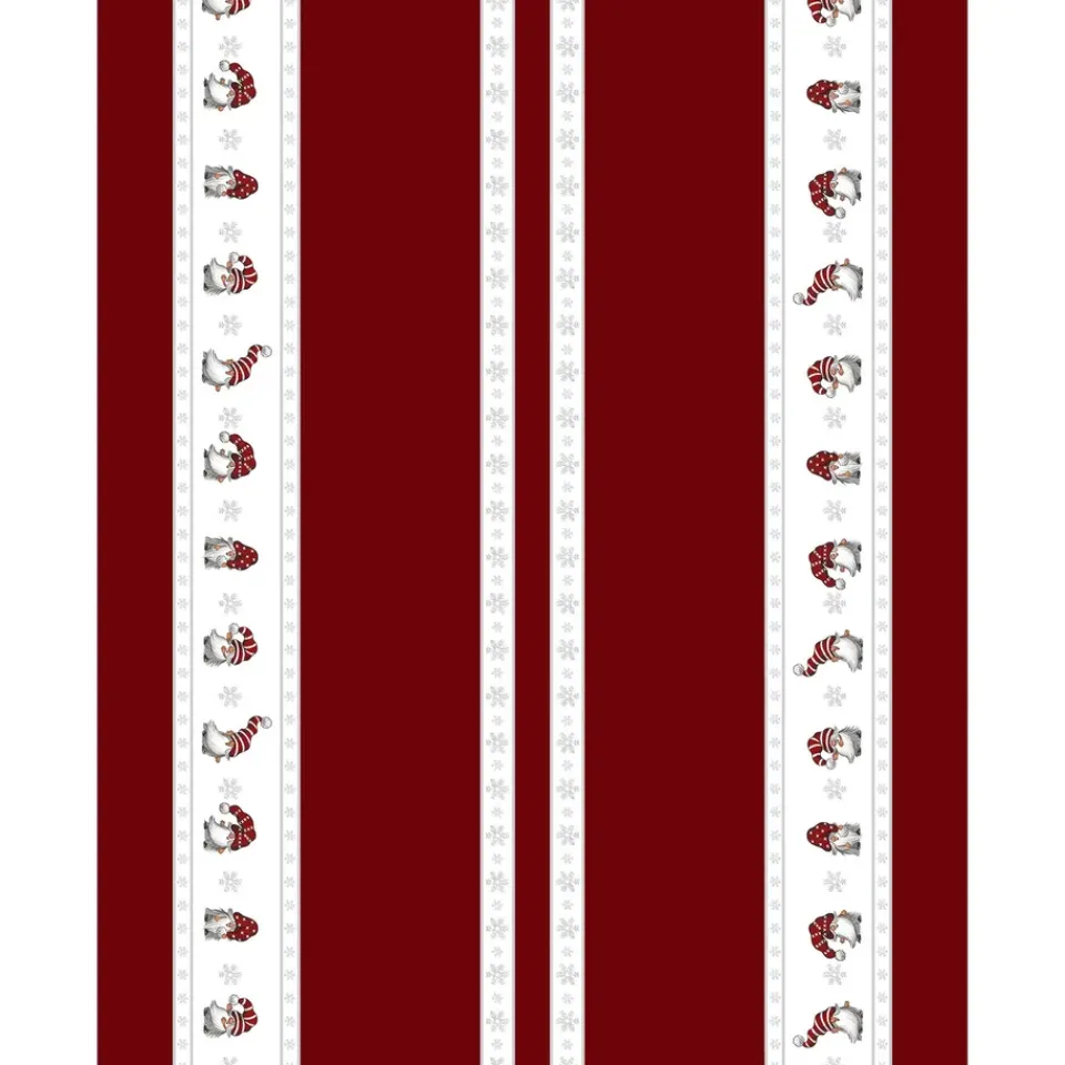 Christmas Fabrics^Arvidssons Textil Julian and Co. Christmas fabric with edging, Red