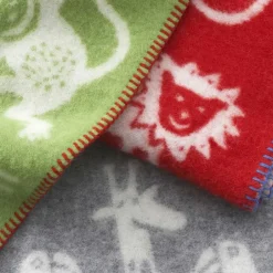 Klippan Yllefabrik Jungle wool blanket, Grey