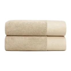 Bath Sheets^Juniper bath towel 70x140 cm 2-pack, Beach Sand Beige