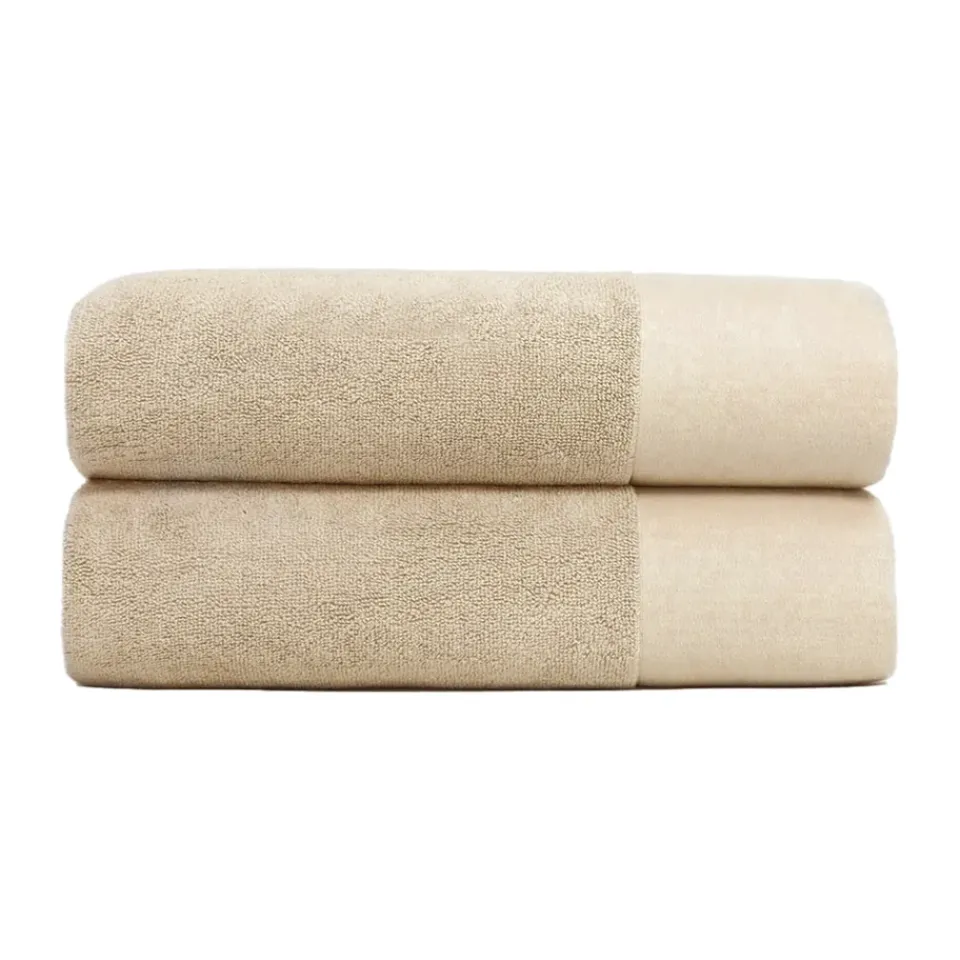 Bath Sheets^Juniper bath towel 70x140 cm 2-pack, Beach Sand Beige
