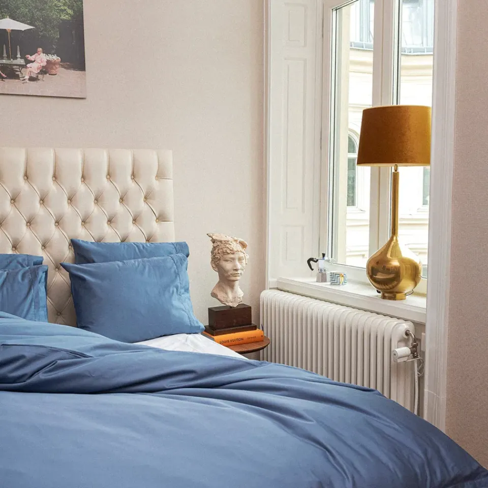 Bed Sheets^Juniper fitted sheet 160x200 cm, North Sea Blue