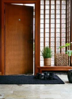 Clearance Dixie Jute door mat , 80x180 cm Black