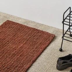 Jute & Natural Fibre Rugs|Door Mats^Dixie Jute doormat rusty , 60x90 cm Red
