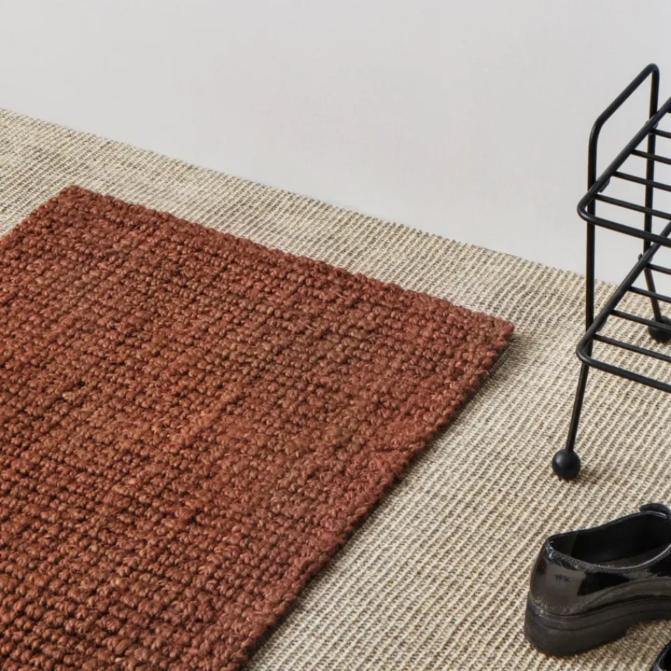 Jute & Natural Fibre Rugs|Door Mats^Dixie Jute doormat rusty , 60x90 cm Red