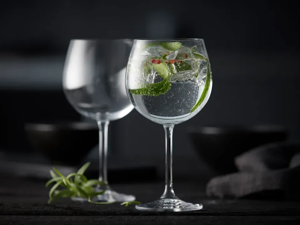 Cocktail & Martini Glasses^Lyngby Glas Juvel gin & tonic glass 57 cl 4-pack, Crystal Transparent