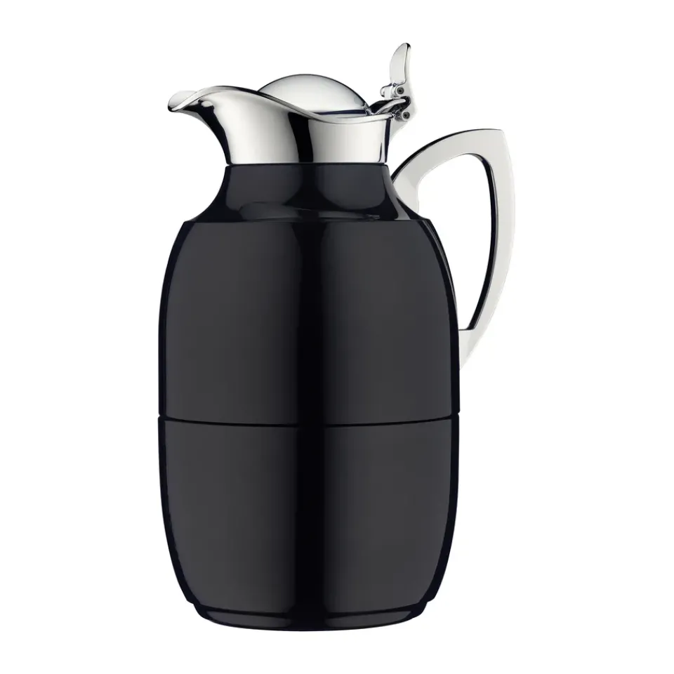 Hot Alfi Juwel thermal jug 1 l, Blank Black-Stainless Steel BlackSilver-coloured