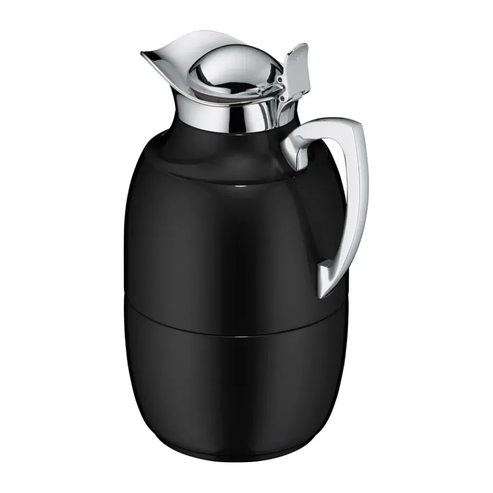 Hot Alfi Juwel thermal jug 1 l, Blank Black-Stainless Steel BlackSilver-coloured