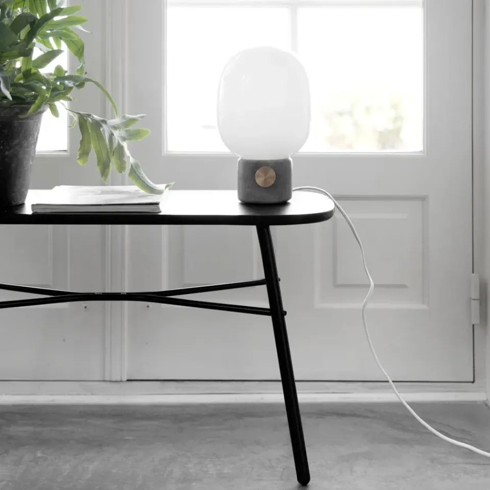 Best Audo Copenhagen JWDA table lamp, Concrete-brass, Small Grey