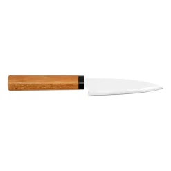 Sale KAI fruit knife including case, 9 cm BrownSilver-coloured
