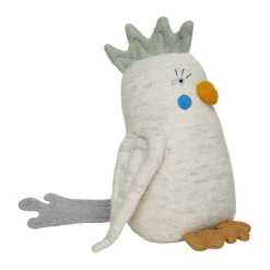 Outlet OYOY Kai parakeet plush toy, Off white-light mint Multi