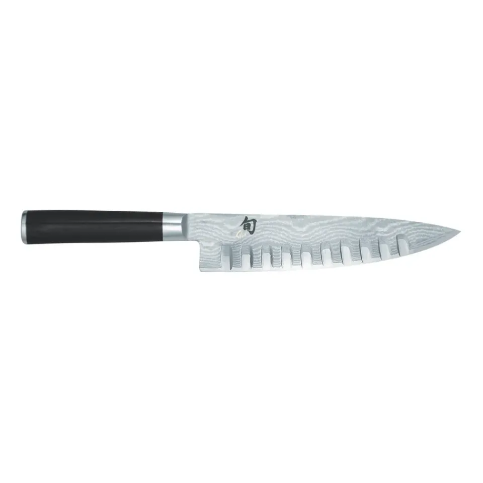 KAI Shun Classic knife fluted blade, 20 cm BlackSilver-coloured