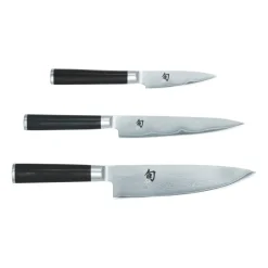 Japanese Knives|Knife Sets^KAI Shun Classic knife set 3 pieces, Chrome- Black