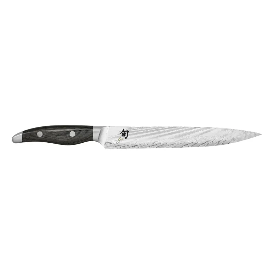 Other Knives|Japanese Knives^KAI Shun Nagare pre-cutter, 23 cm BlackSilver-coloured