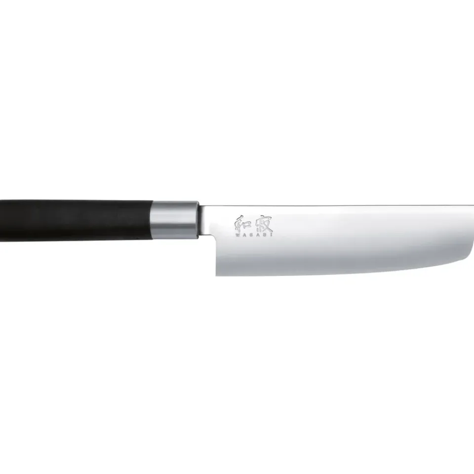 Online KAI Wasabi Black nakiri knife, 16,5 cm Silver-colouredBlack