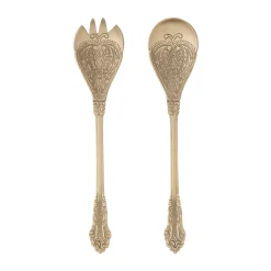 Hot Bloomingville Kalima salad servers 2 pieces, Brass Gold-coloured