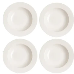 Deep Plates^Scandi Living Kalk deep plate 23 cm 4-pack, White