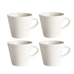 Coffee Cups^Scandi Living Kalk mug 30 cl 4-pack, White