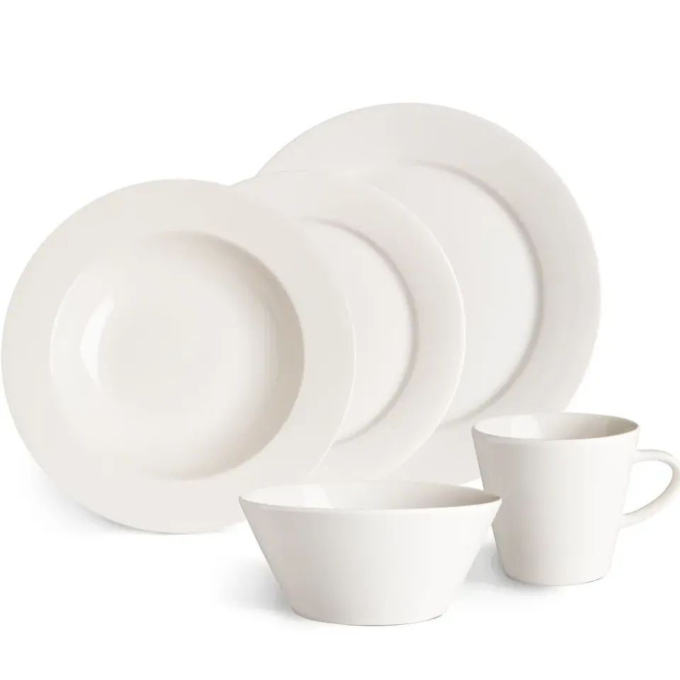 Coffee Cups^Scandi Living Kalk mug 30 cl 4-pack, White