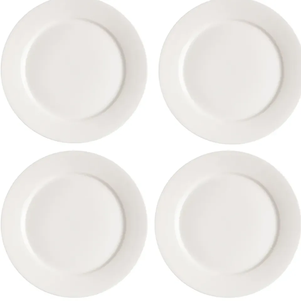 Scandi Living Kalk plate 28 cm 4-pack, White