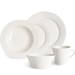 Scandi Living Kalk plate 28 cm 4-pack, White