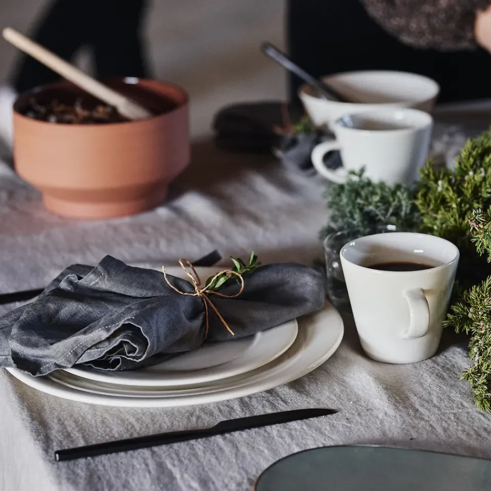 Scandi Living Kalk plate 28 cm 4-pack, White