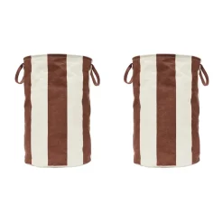 Sale OYOY Kara storage basket large Ø38x54 cm, Nutmeg BrownWhite
