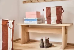 Sale OYOY Kara storage basket large Ø38x54 cm, Nutmeg BrownWhite