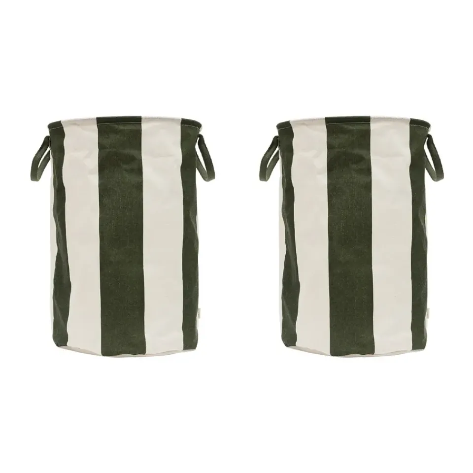 Discount OYOY Kara storage basket large Ø38x54 cm, Dark Green