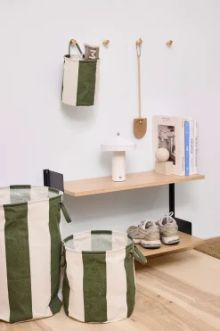 Discount OYOY Kara storage basket large Ø38x54 cm, Dark Green