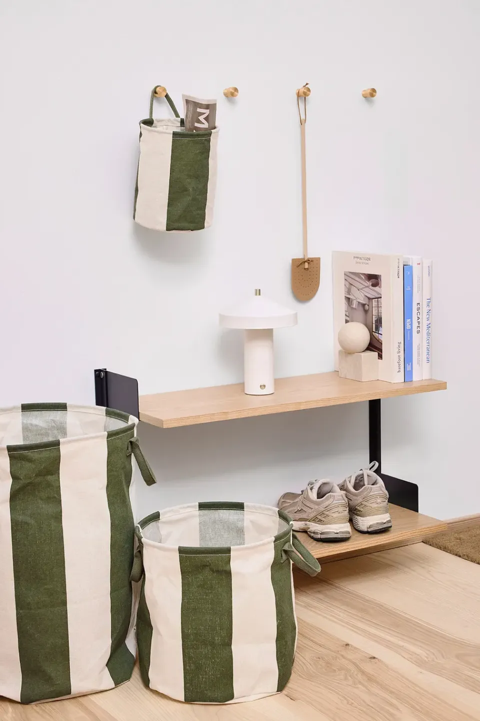 Discount OYOY Kara storage basket large Ø38x54 cm, Dark Green