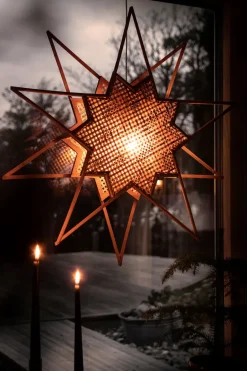 Christmas Stars^Globen Lighting Karin advent star Ø70 cm, Brown