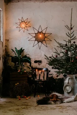 Christmas Stars^Globen Lighting Karin advent star Ø70 cm, Brown