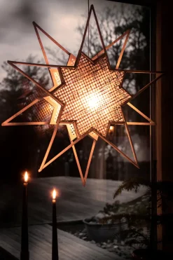 Discount Globen Lighting Karin advent star Ø70 cm, Nature Beige