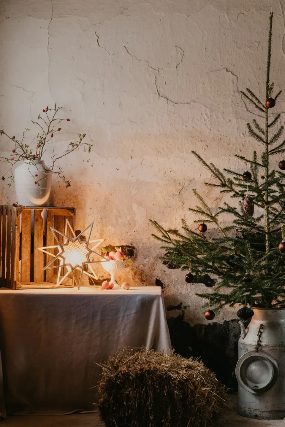 Outlet Globen Lighting Karin advent star Ø45 cm, Nature Beige