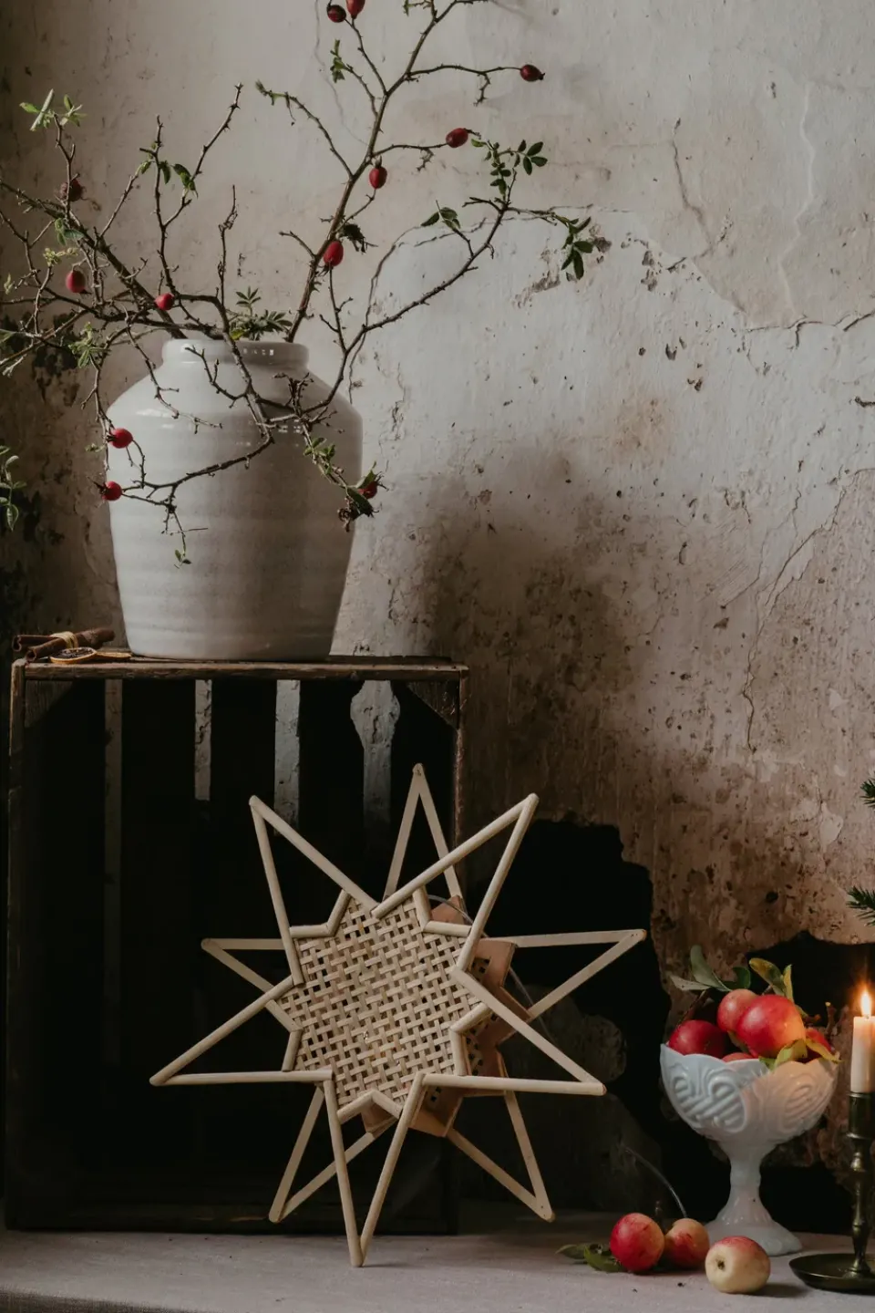 Outlet Globen Lighting Karin advent star Ø45 cm, Nature Beige