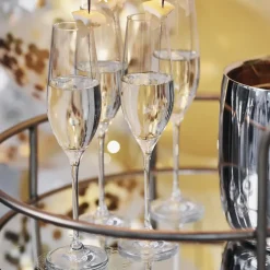 Champagne Glasses^Scandi Living Karlevi champagne glass 4-pack, 21 cl Transparent