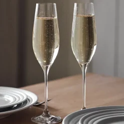Champagne Glasses^Scandi Living Karlevi champagne glass 4-pack, 21 cl Transparent