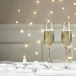 Champagne Glasses^Scandi Living Karlevi champagne glass 4-pack, 21 cl Transparent