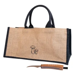 Sale Sagaform Karl-Johan mushroom knife and bag set, Beige-black BeigeBlack