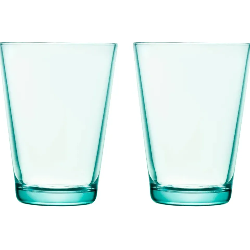 Drinking Glasses & Tumblers^Iittala Kartio tumbler 40 cl 2-pack, water 40 cl 2-pack Green