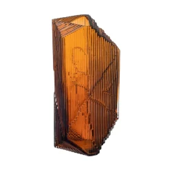 Sale Iittala Kartta glass sculpture 33 cm, copper Orange