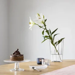 Discount Iittala Kastehelm cake stand small, clear Transparent