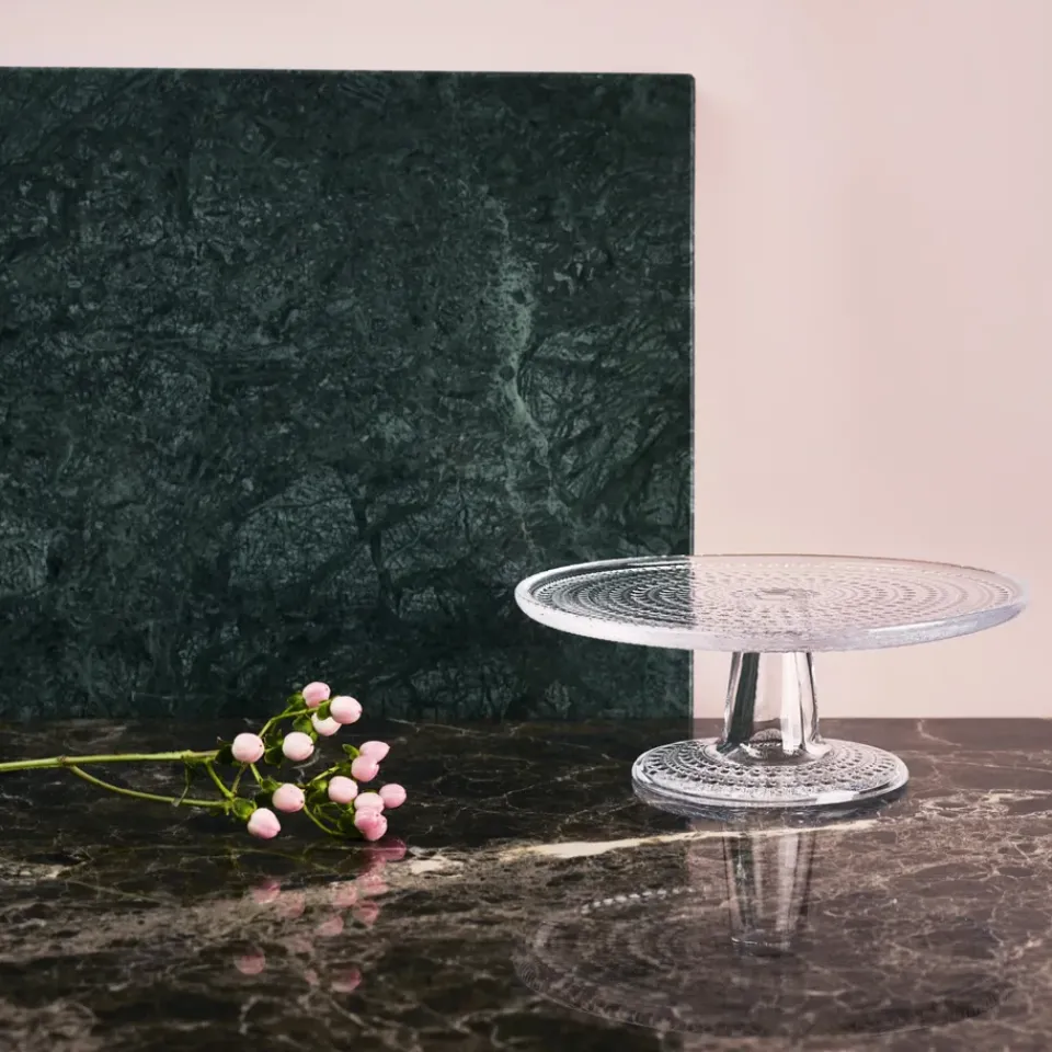 Discount Iittala Kastehelm cake stand small, clear Transparent