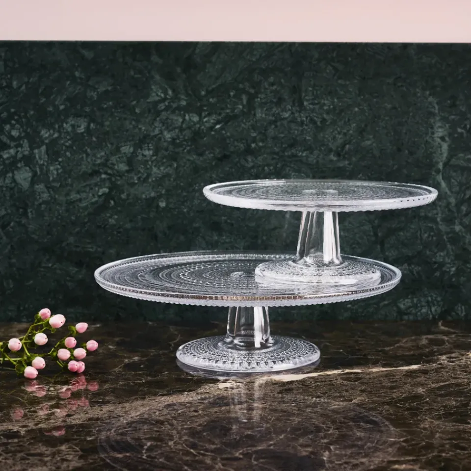 Discount Iittala Kastehelm cake stand small, clear Transparent