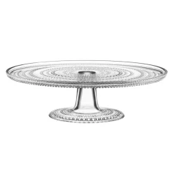 Sale Iittala Kastehelmi cake plate, large, 31.5 cm Transparent