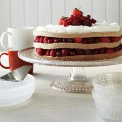 Sale Iittala Kastehelmi cake plate, large, 31.5 cm Transparent