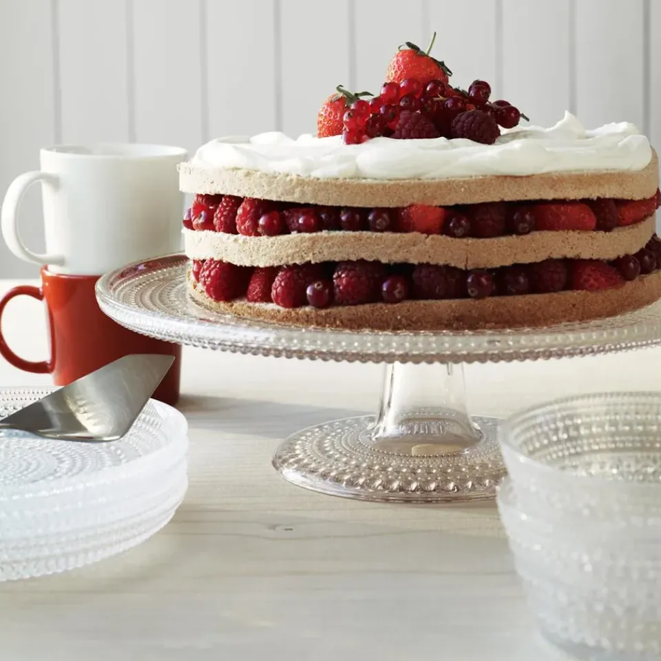 Sale Iittala Kastehelmi cake plate, large, 31.5 cm Transparent