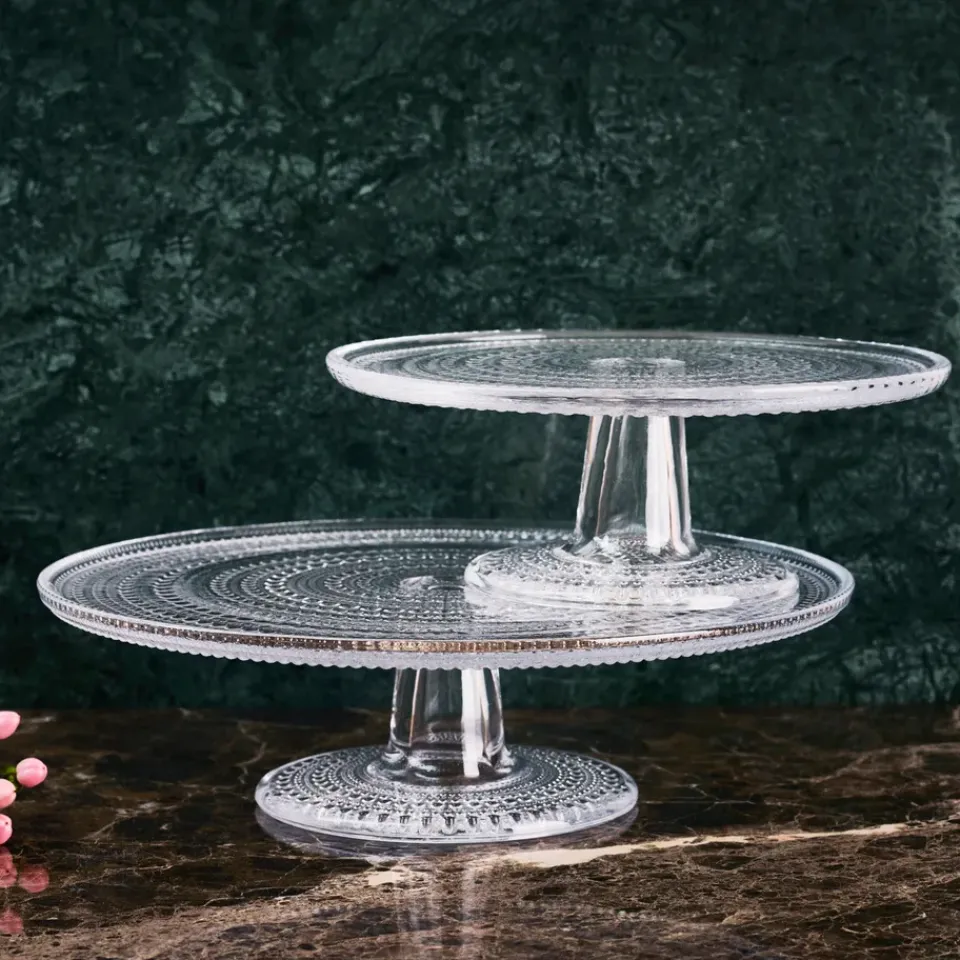Sale Iittala Kastehelmi cake plate, large, 31.5 cm Transparent